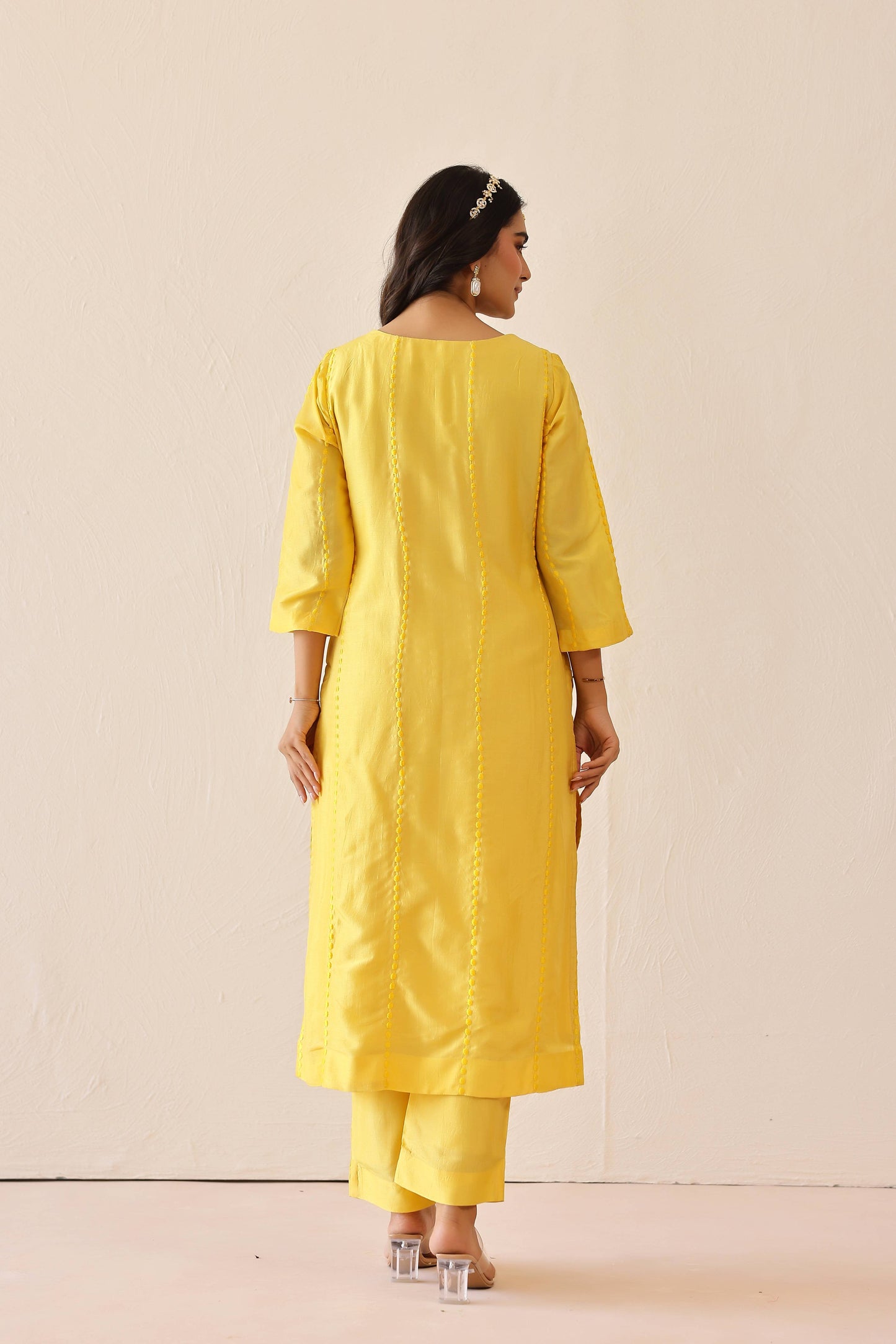 Yellow Bloom Suit Set (Set of 3)