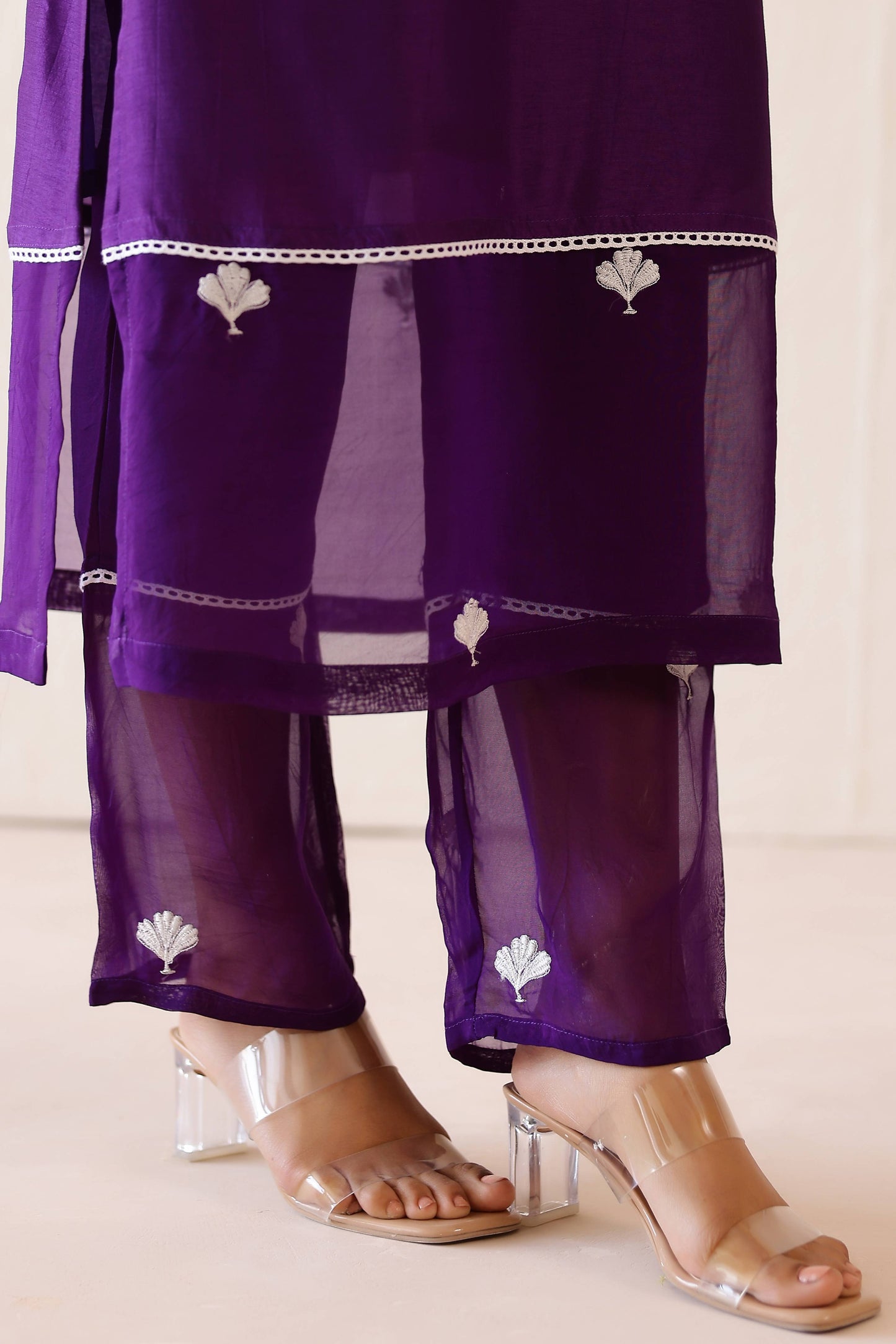 Deep Purple Dandelion suit set