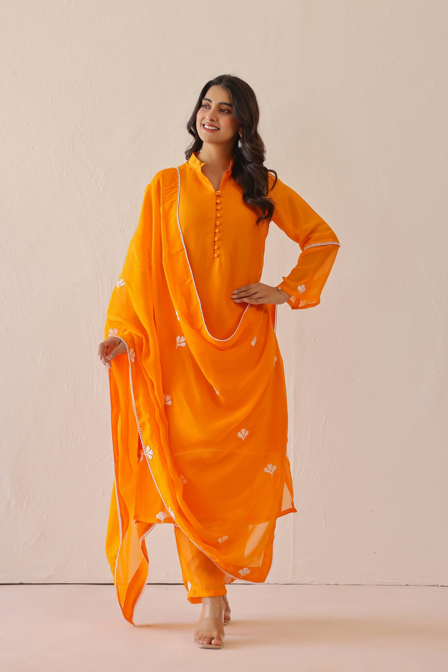 Pale Orange Dandelion Suit Set