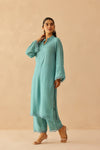 Aqua blue Iris Tunic Set