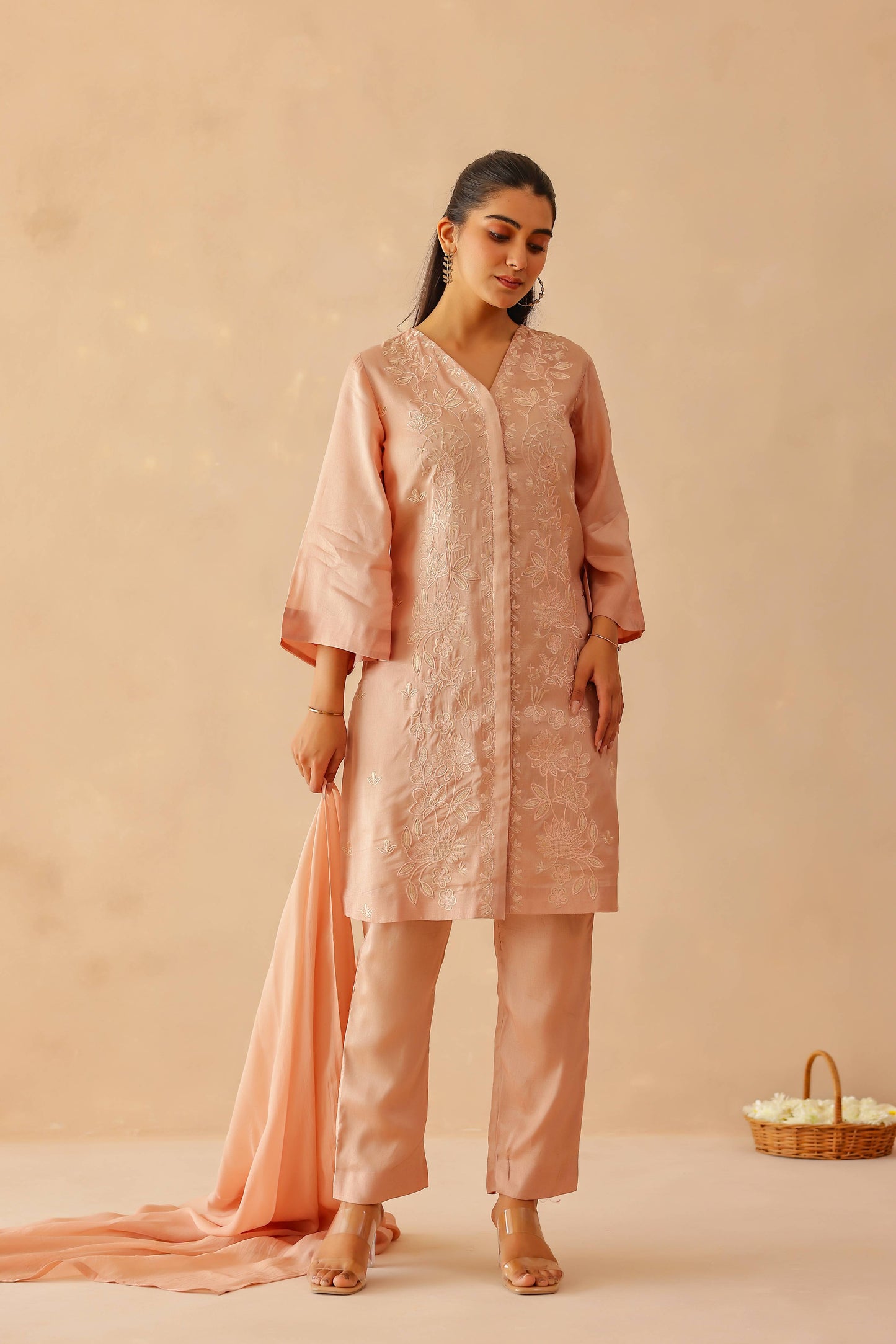 Dusty Pink Lily Suit Set