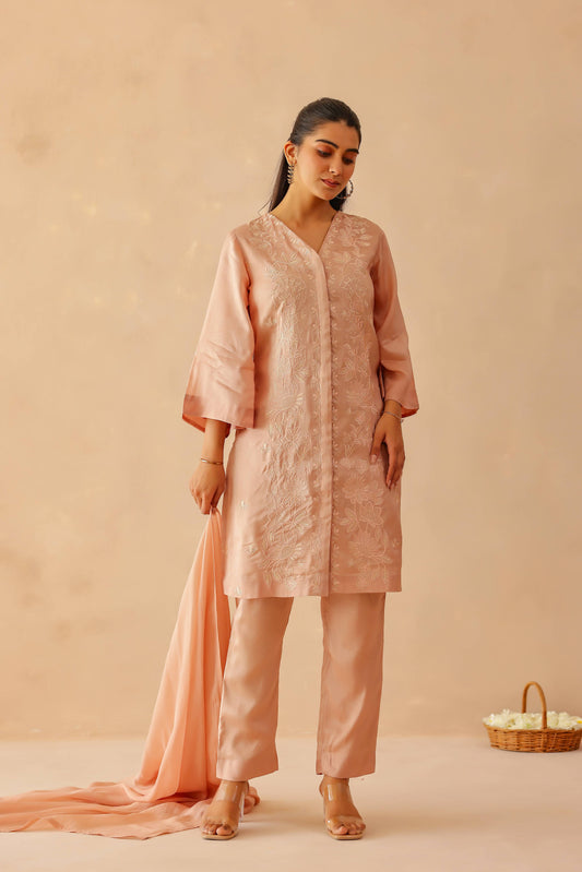 Dusty Pink Lily Suit Set