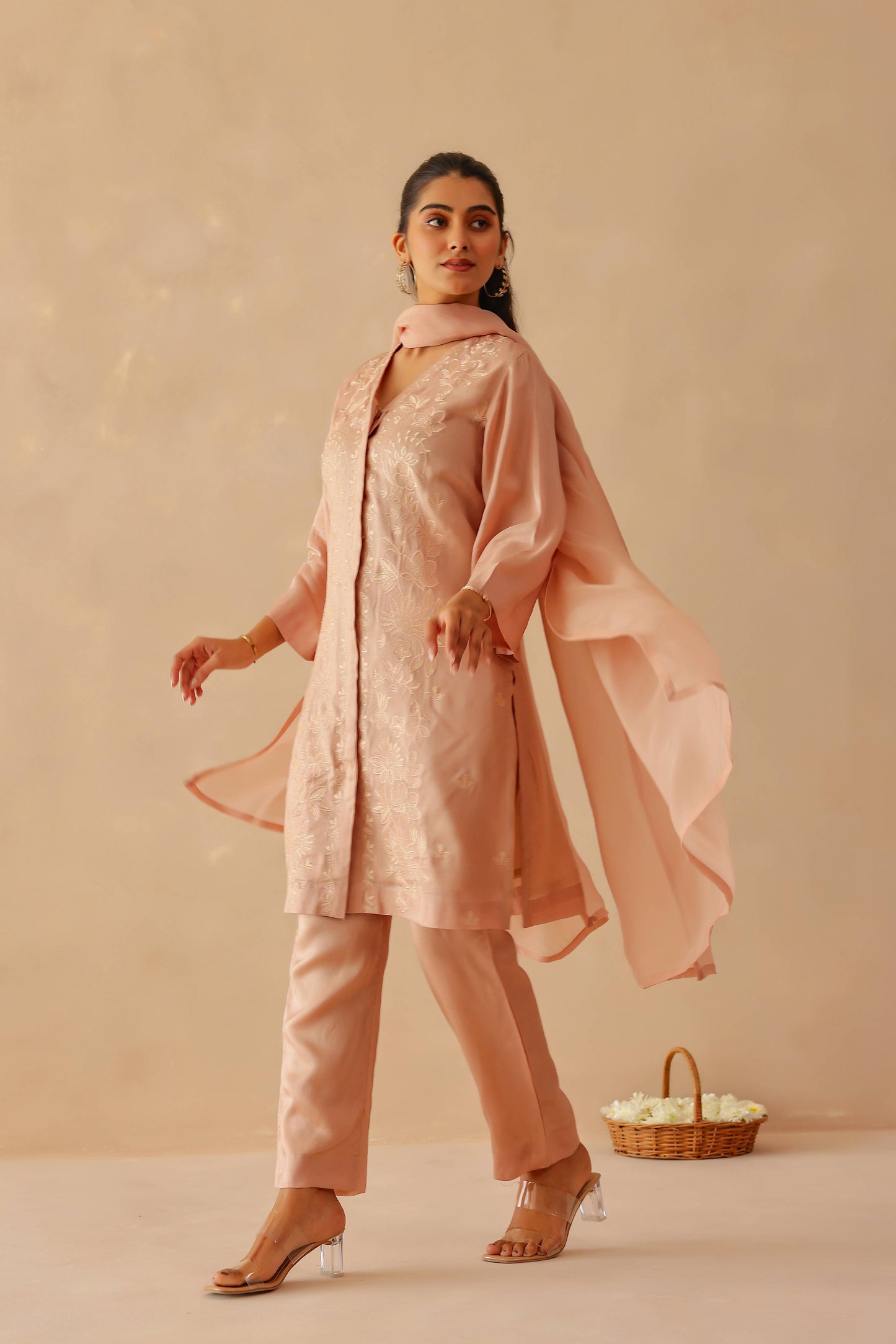 Dusty Pink Lily Suit Set