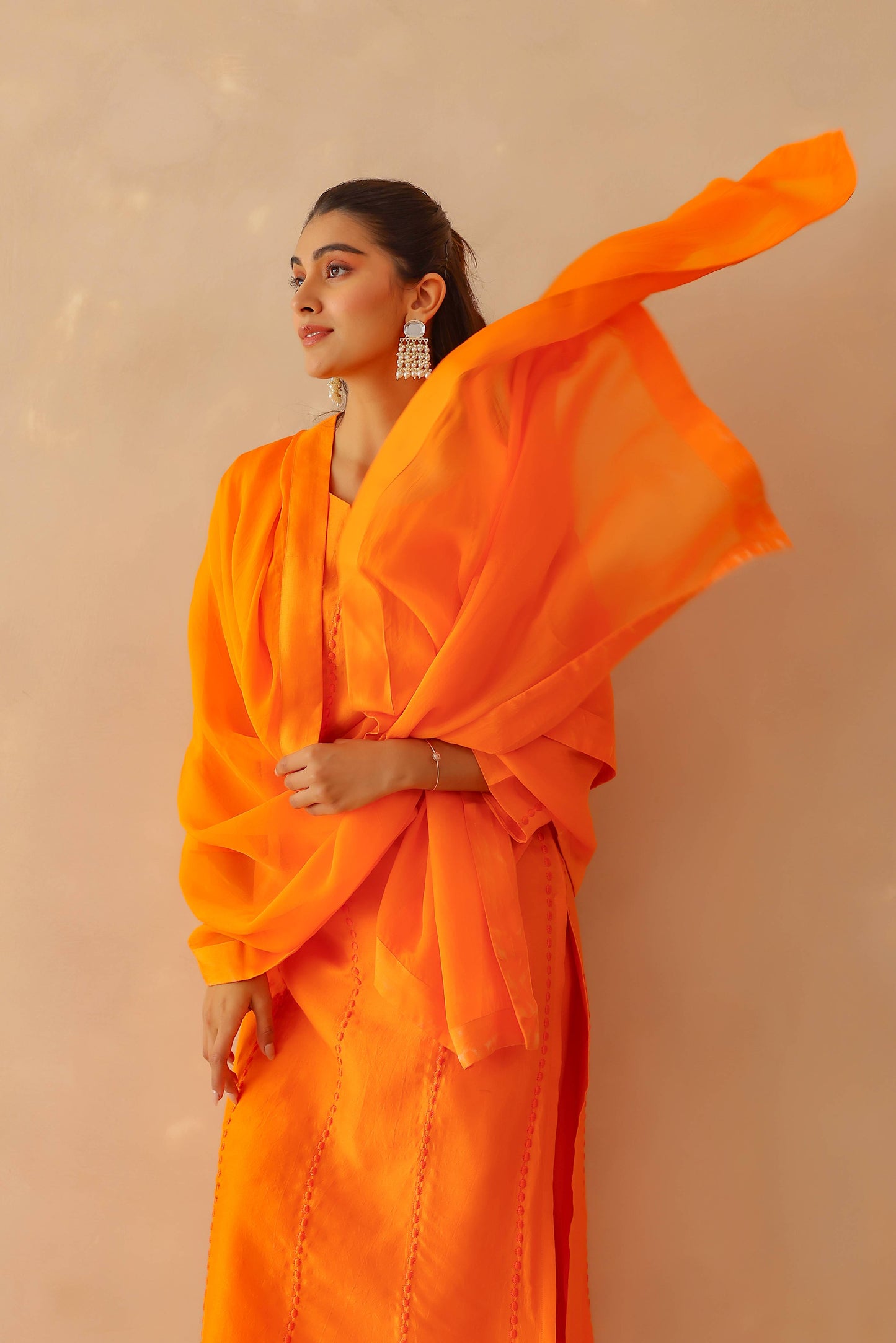 Orange Bloom Suit Set