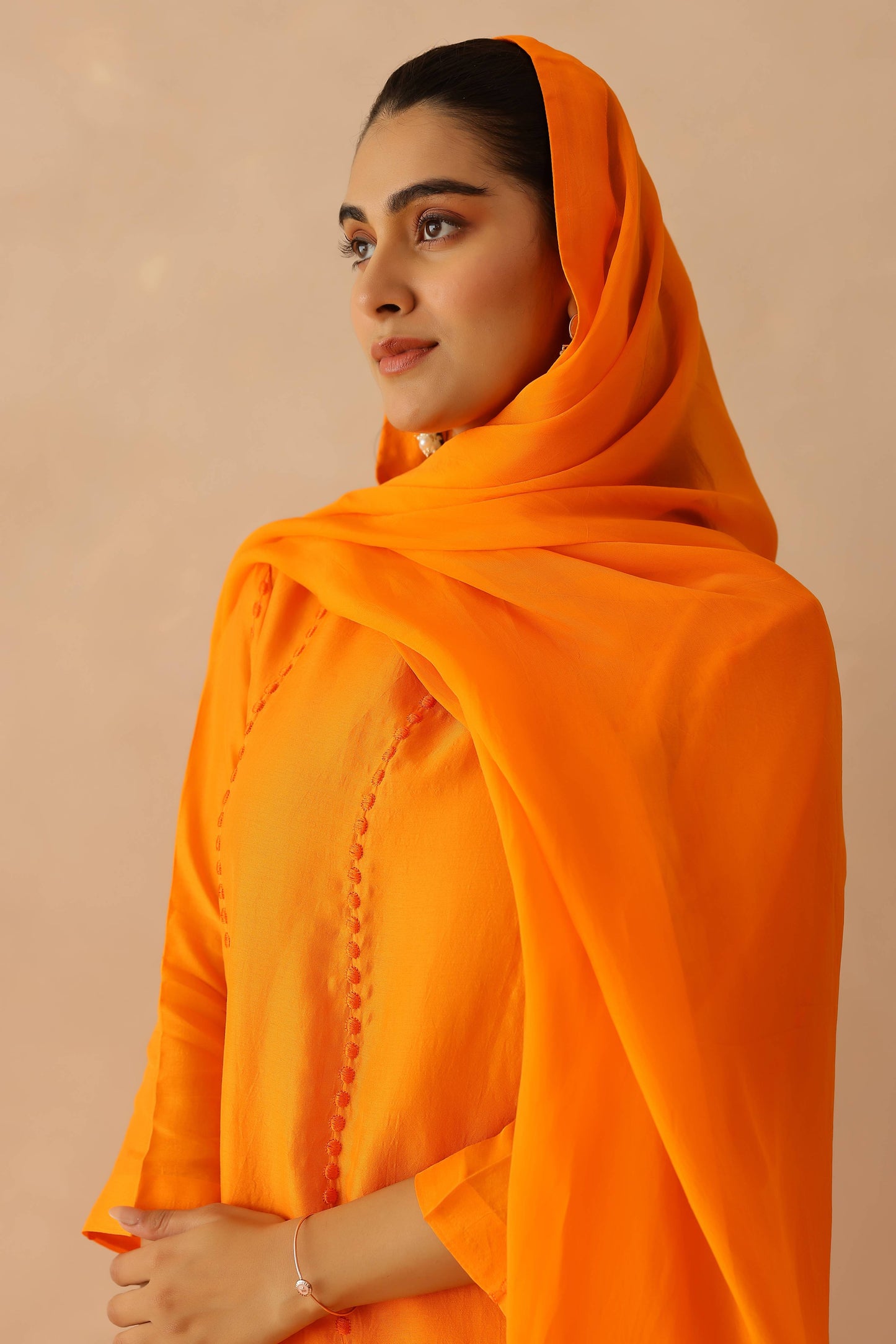 Orange Bloom Suit Set