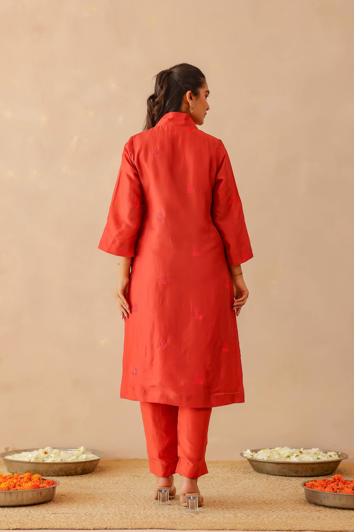 Scarlet Red Sienna Suit Set