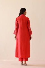 Coral Pink Blossom Tunic set