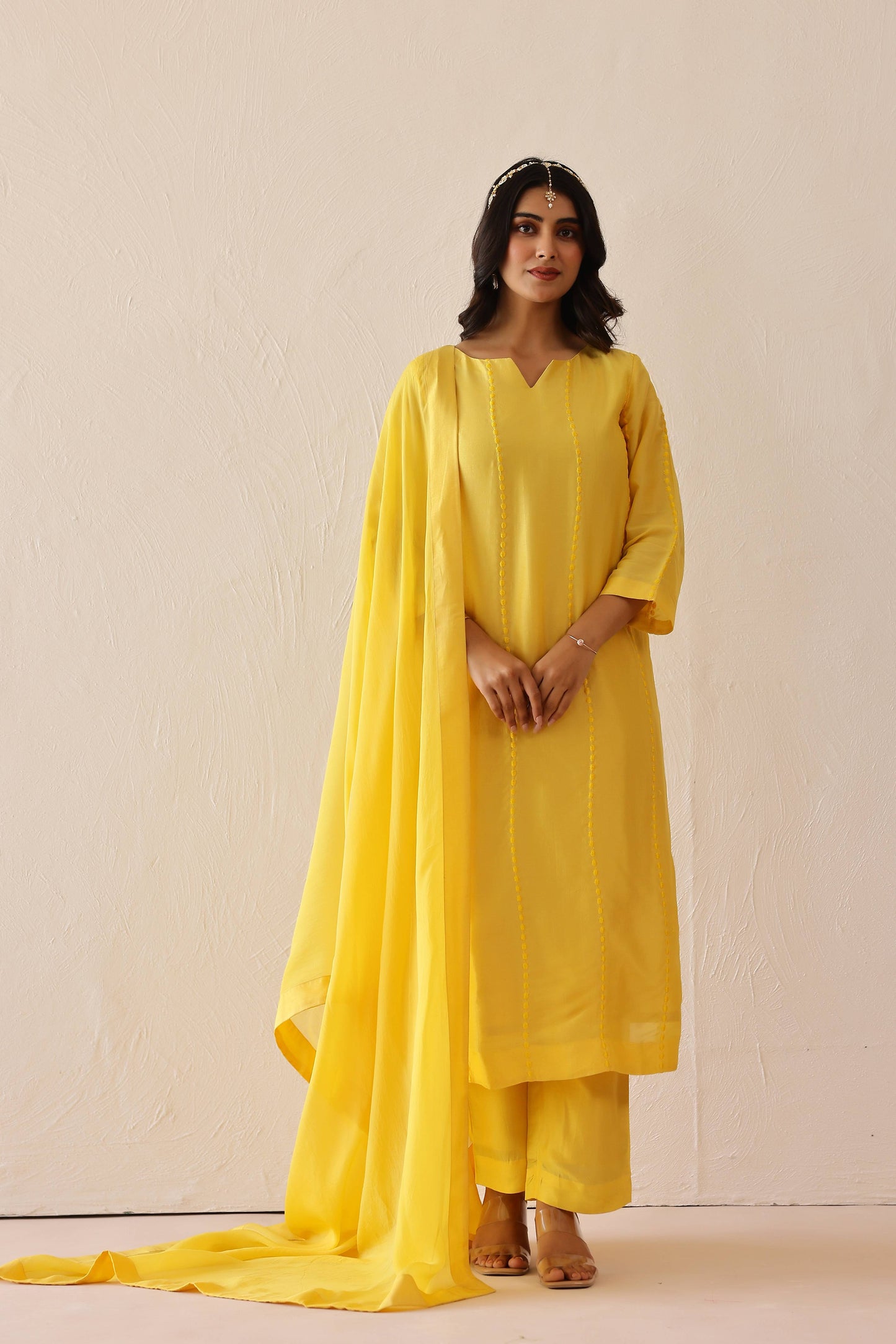 Yellow Bloom Suit Set (Set of 3)