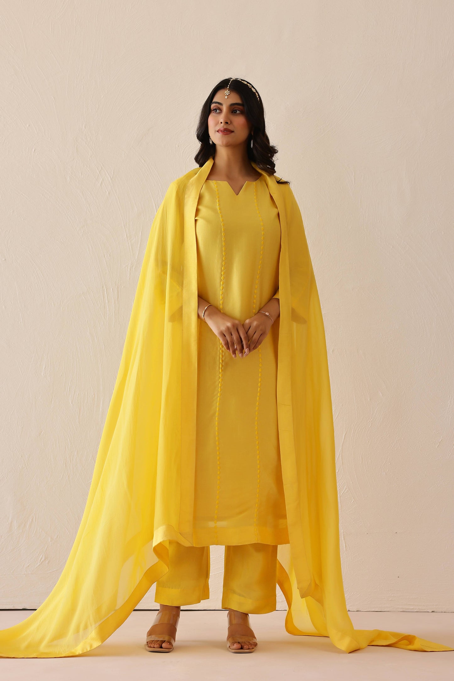 Yellow Bloom Suit Set (Set of 3)