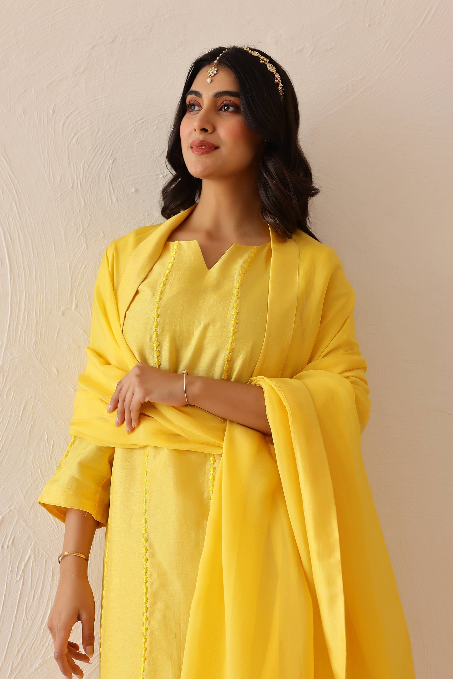 Yellow Bloom Suit Set (Set of 3)