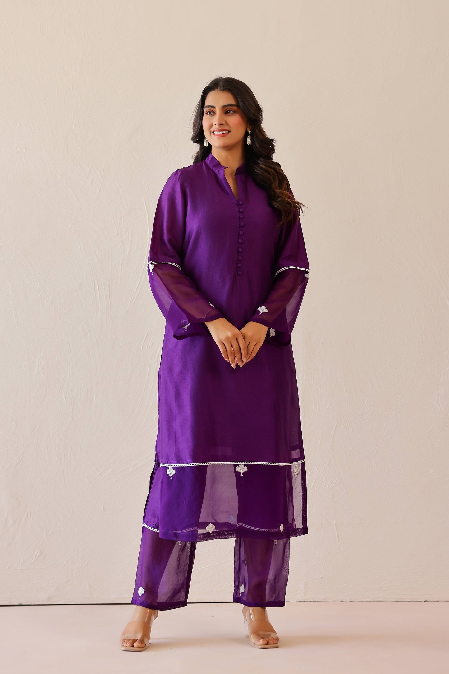 Deep Purple Dandelion suit set