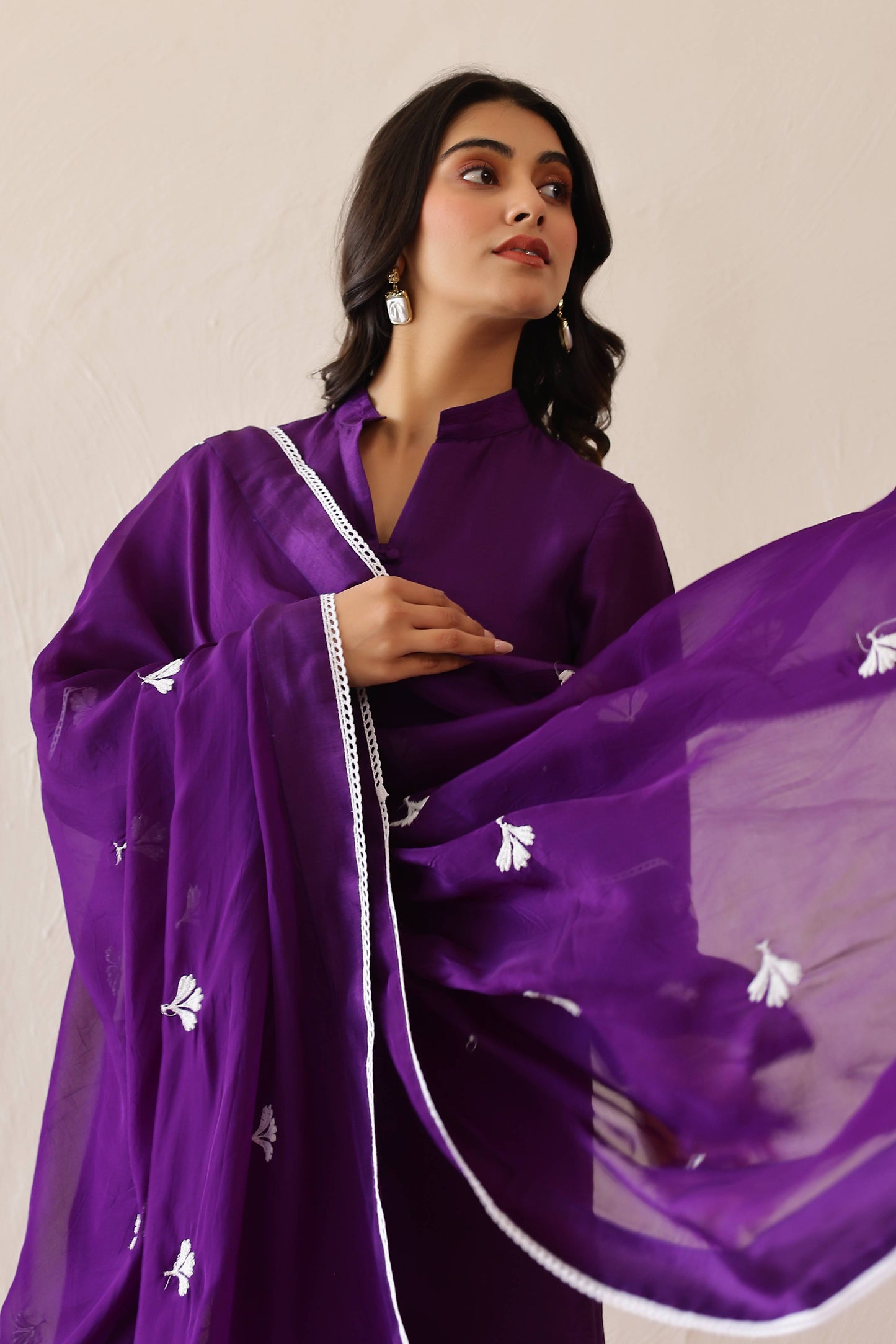 Deep Purple Dandelion suit set