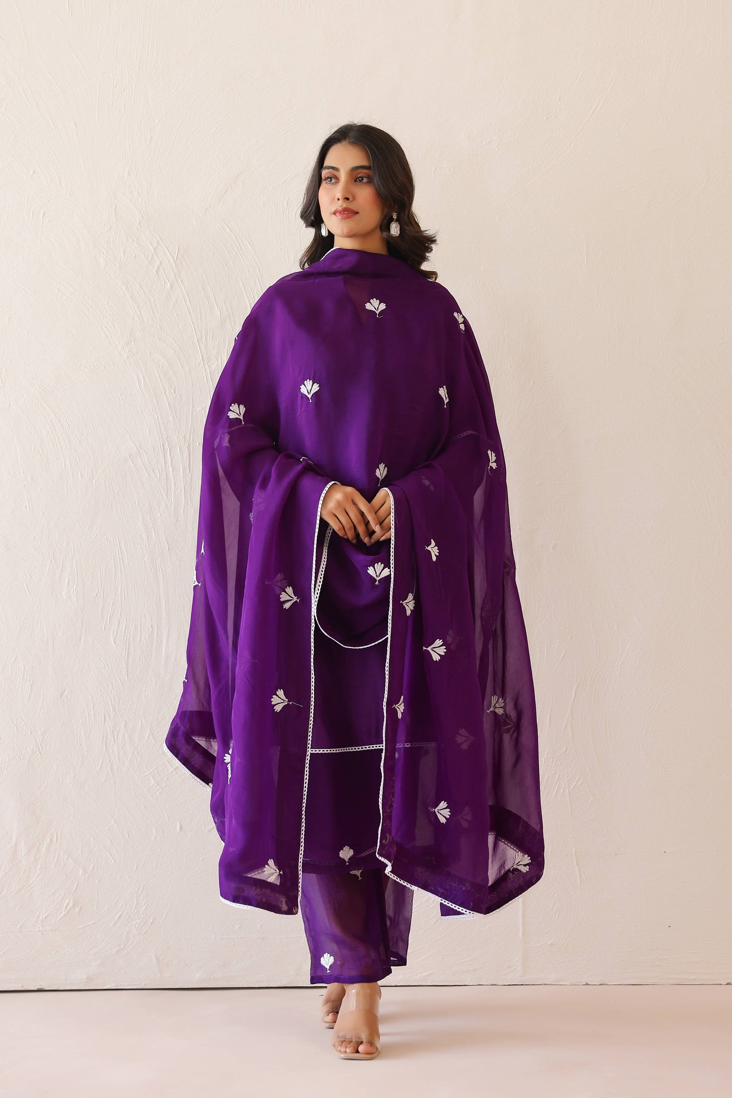 Deep Purple Dandelion suit set