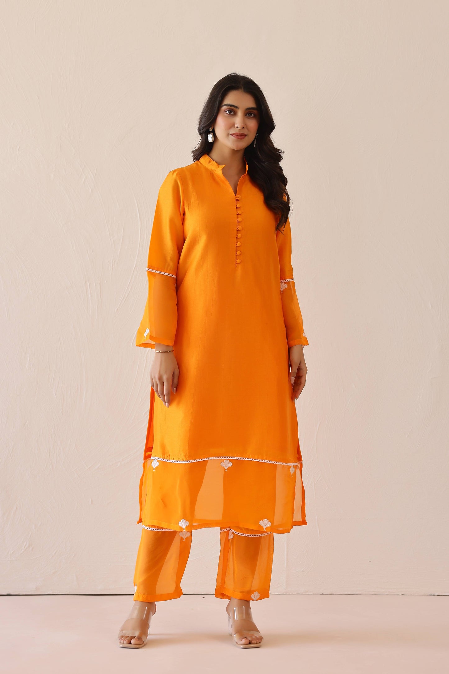 Pale Orange Dandelion Suit Set