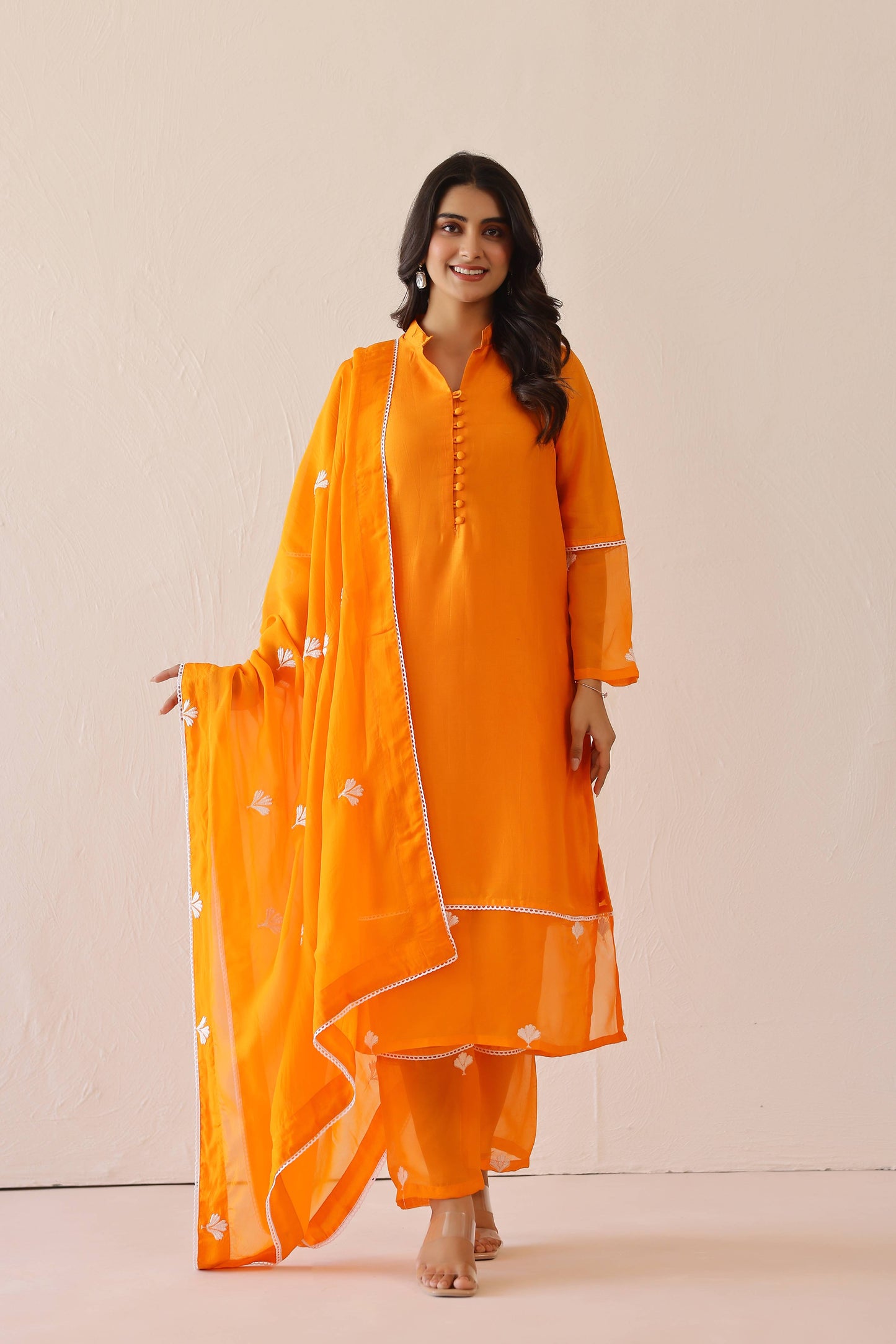Pale Orange Dandelion Suit Set