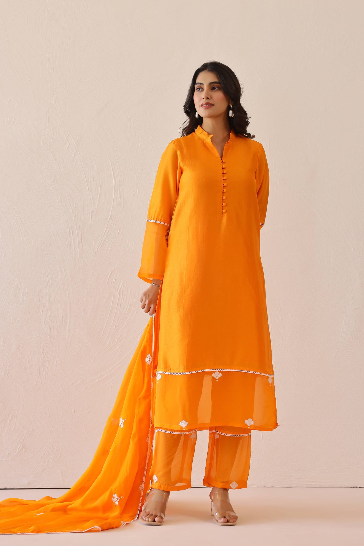 Pale Orange Dandelion Suit Set