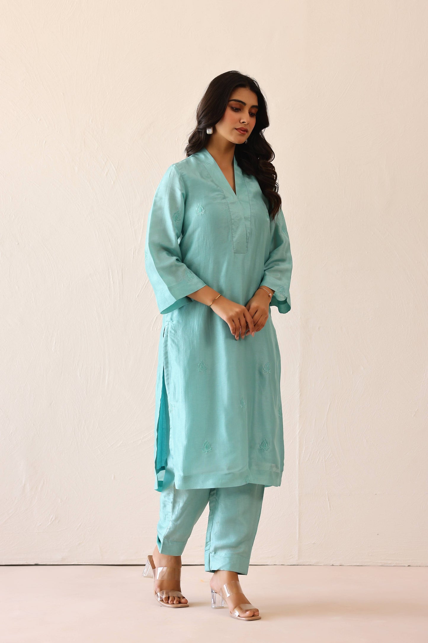 Aqua Blue Sienna Suit Set