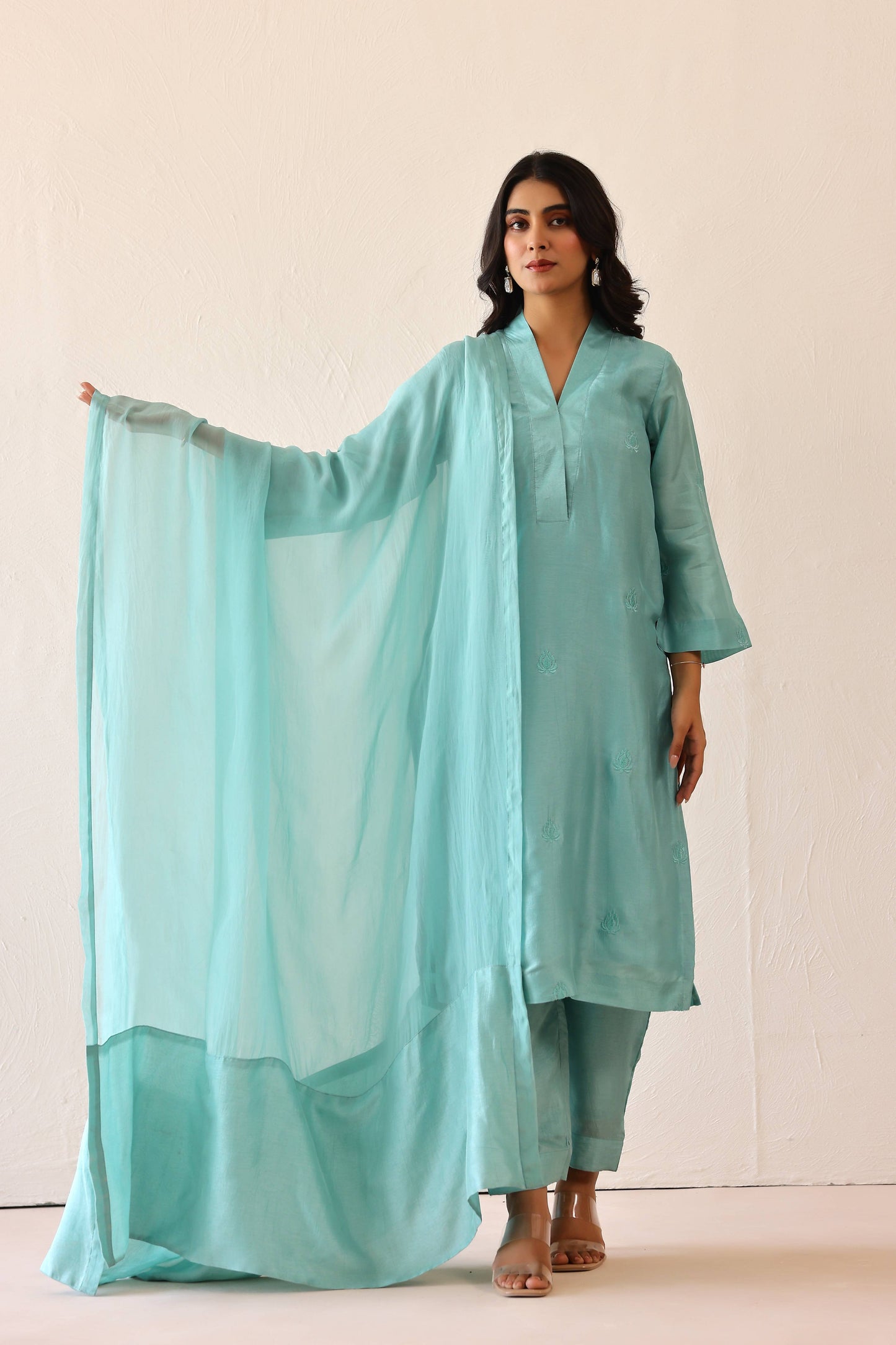 Aqua Blue Sienna Suit Set