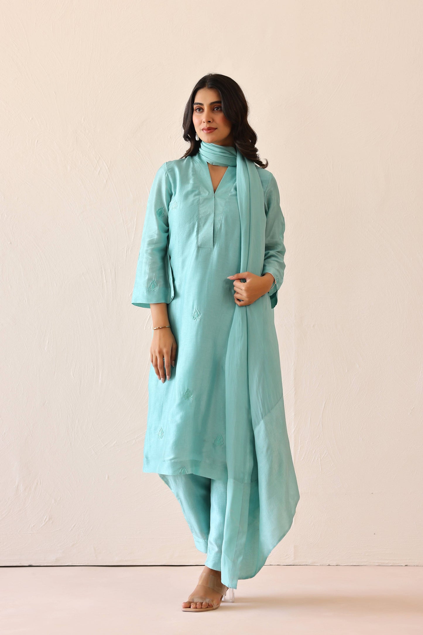 Aqua Blue Sienna Suit Set