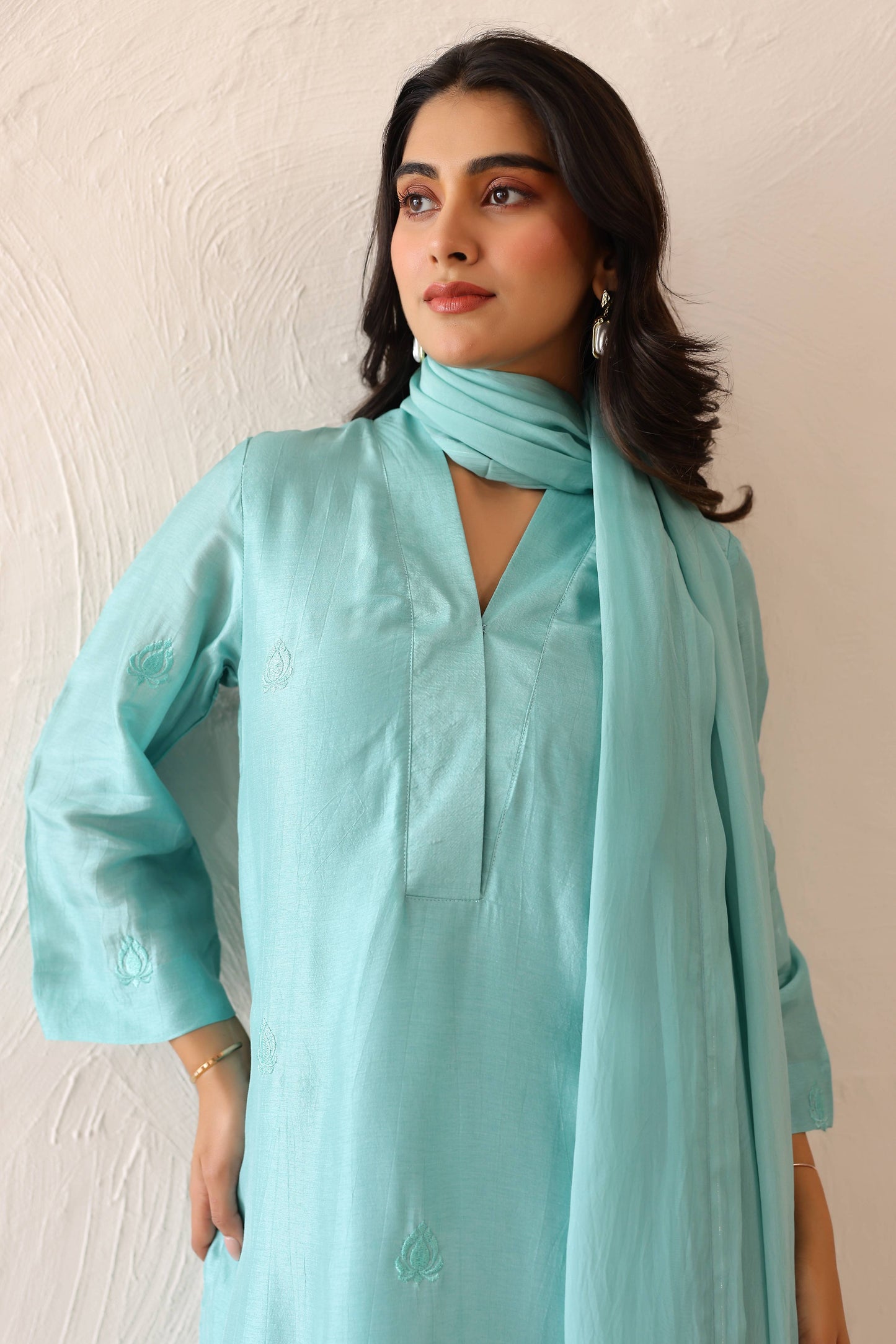 Aqua Blue Sienna Suit Set