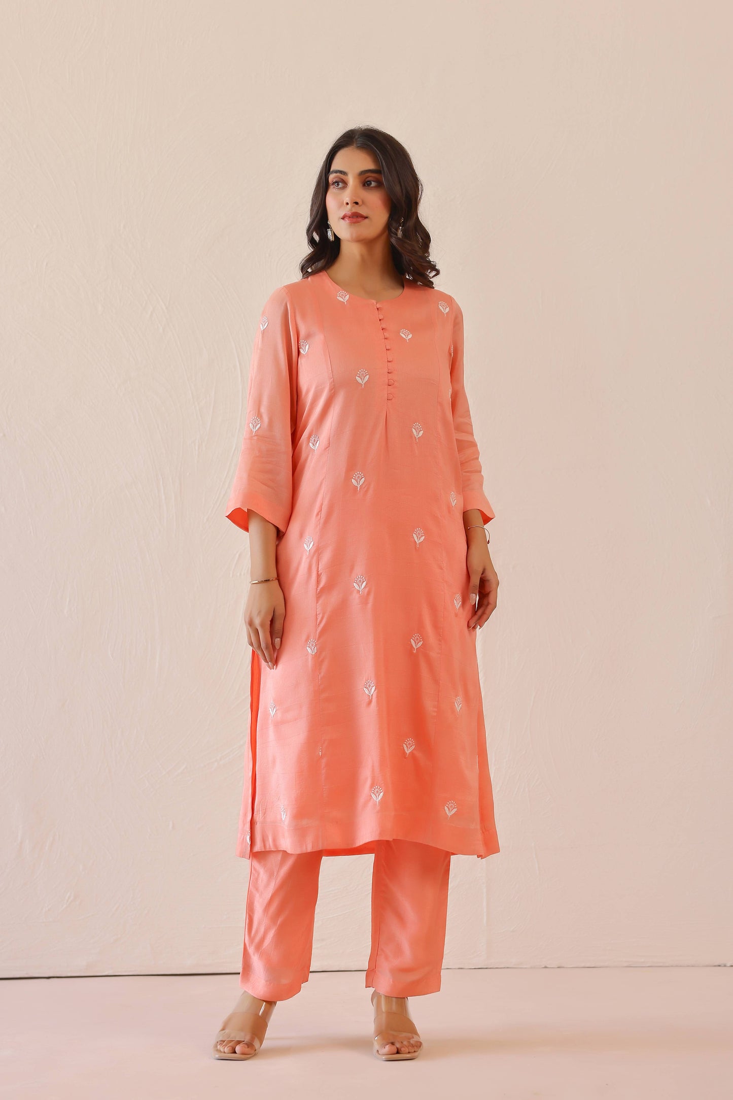 Peach Calla Suit Set( Set of 3 )