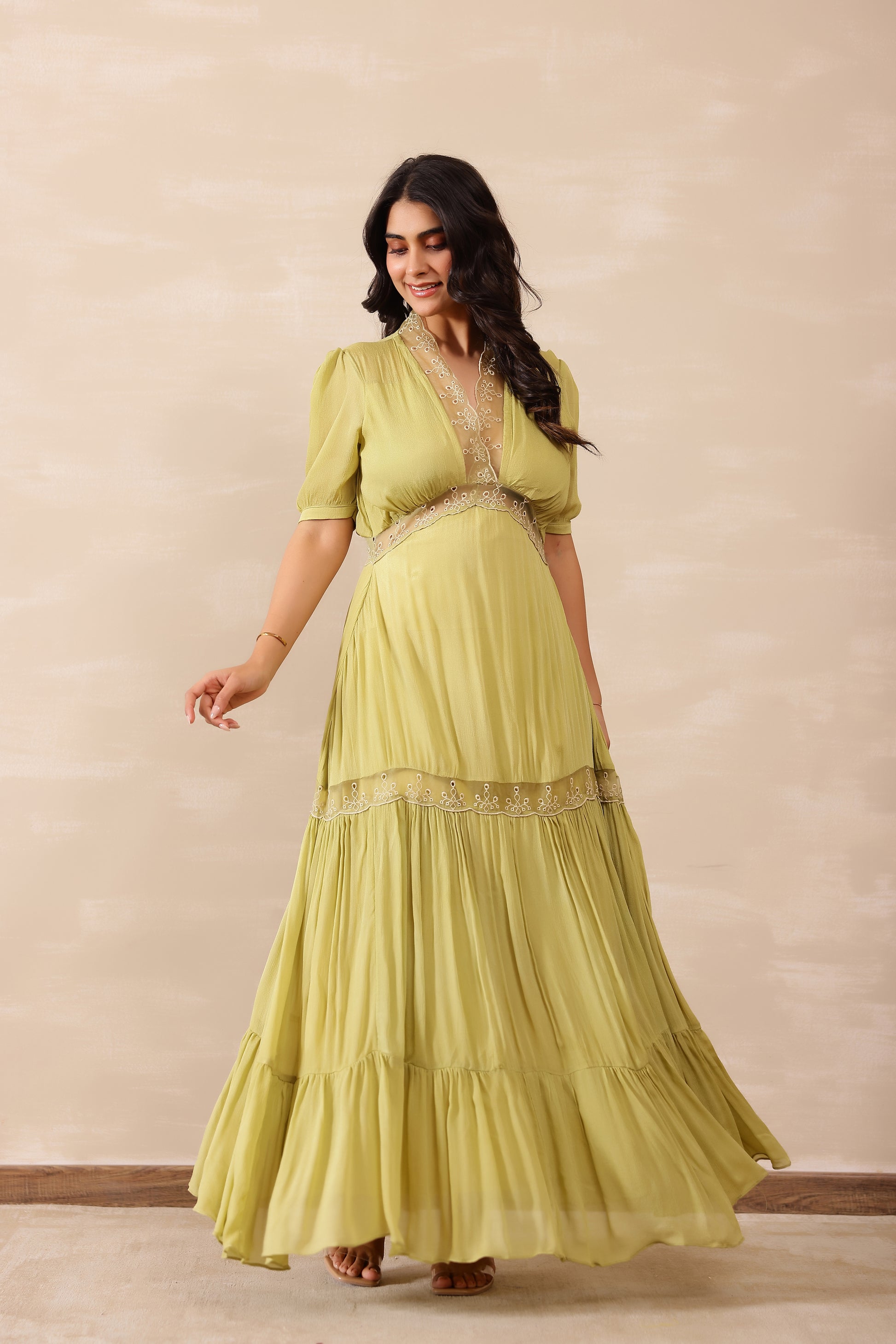 Green Hazel Dress - L Green Hazel Dress - L