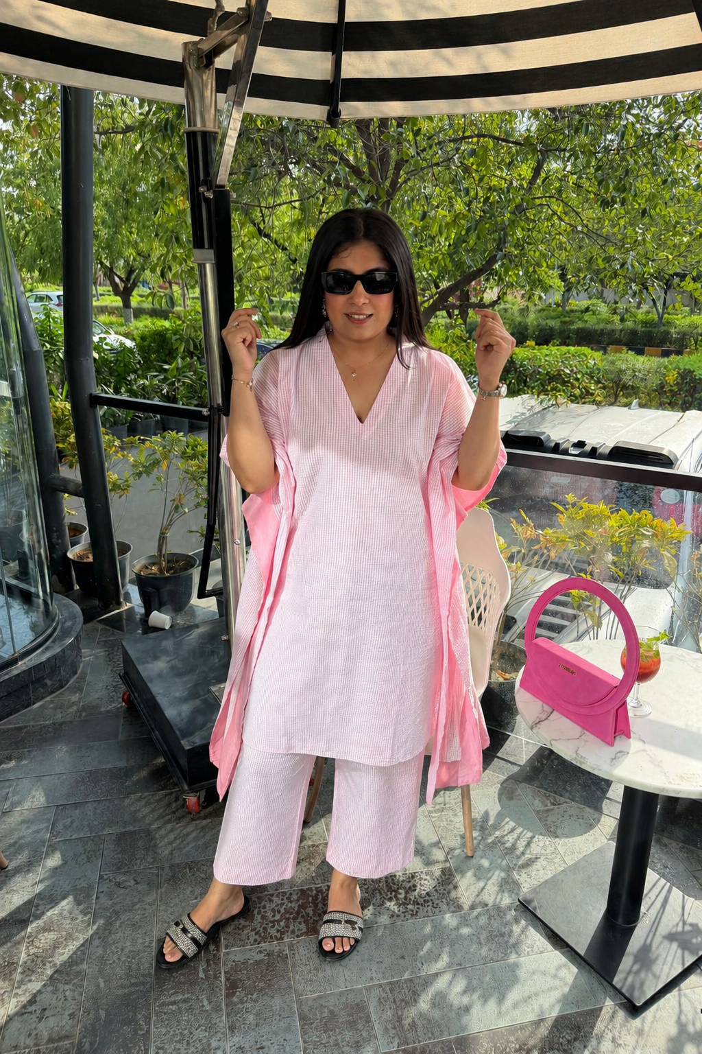 Pink Gelato Kaftan Set