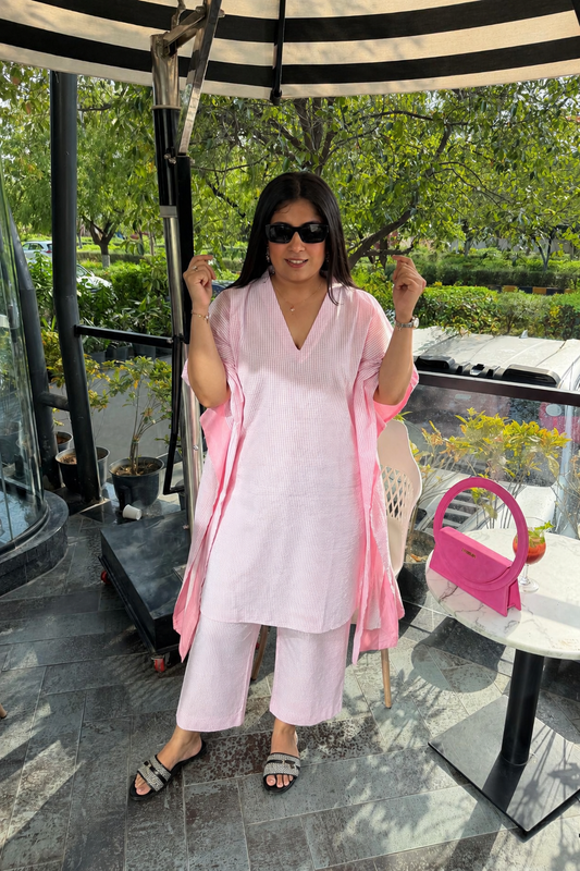 Pink Gelato Kaftan Set